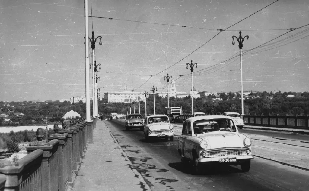 Мостовой переход №1 через реку Воронеж, 1960 год, Липецк