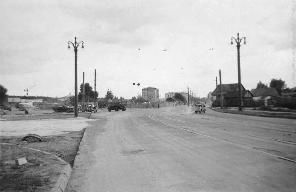 Вид на проспект Мира, 1959 год, Липецк