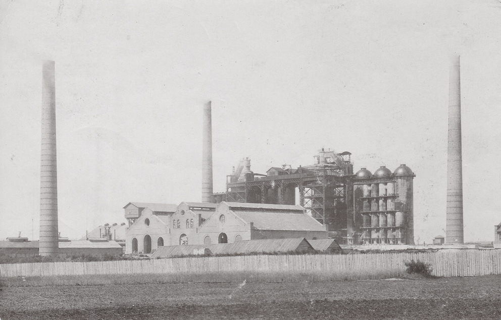 Общий вид на Сокольский металлургический завод. 1912